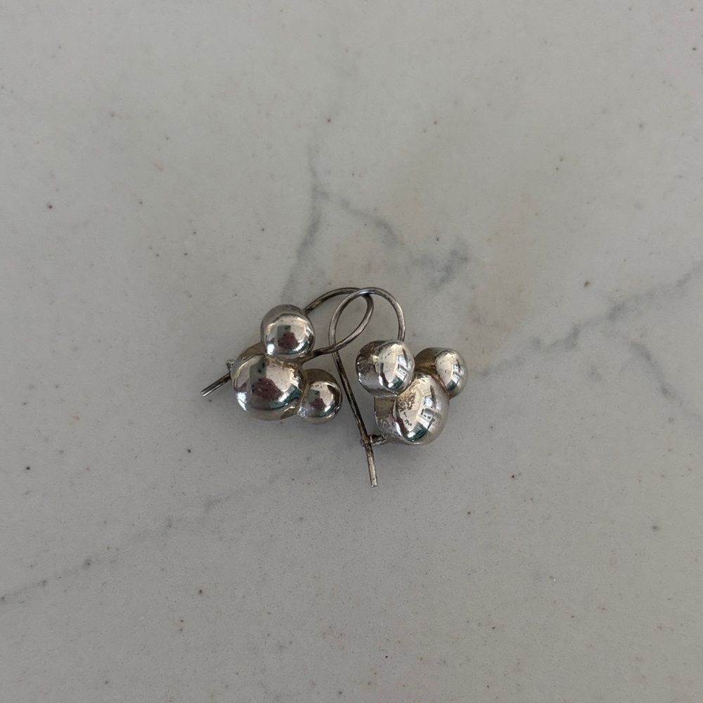 Elegant Silver Cluster Earrings